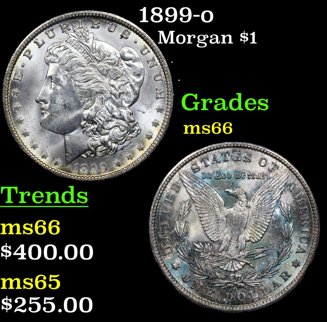 1899-o Morgan Dollar $1 Grades GEM+ Unc (1 of 3)