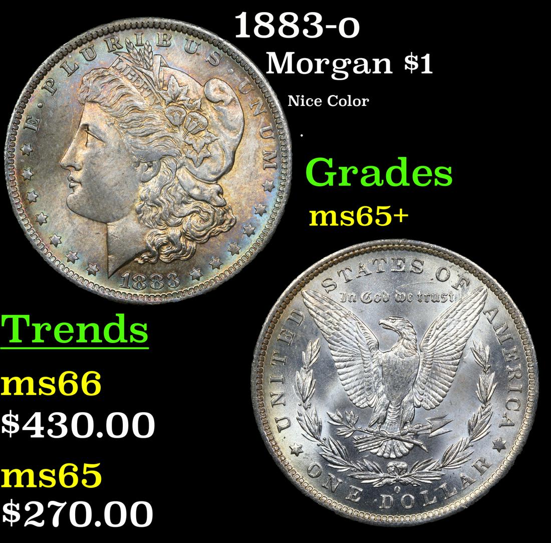 1883-o Morgan Dollar $1 Grades GEM+ Unc (1 of 3)