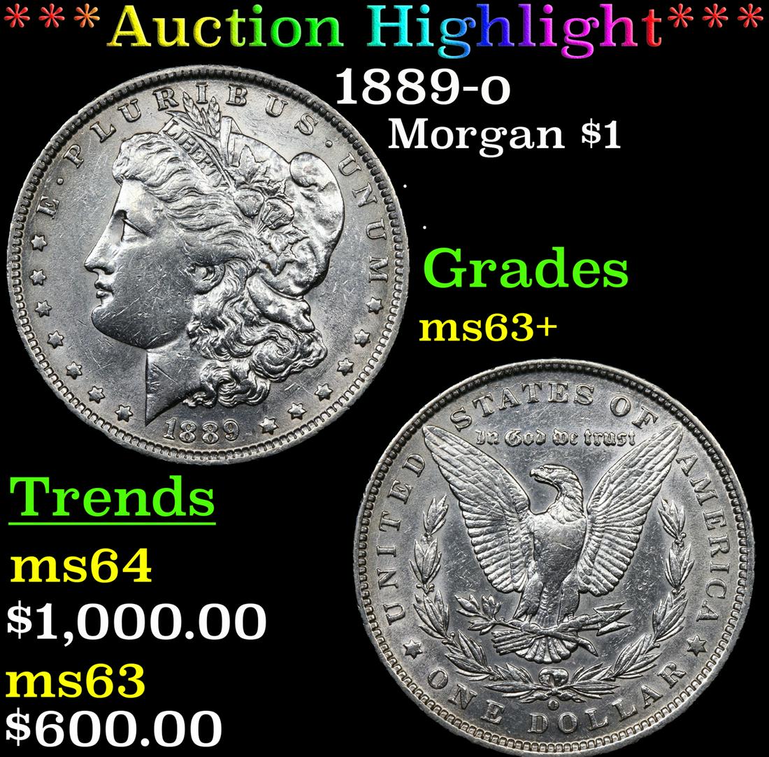 ***Auction Highlight*** 1889-o Morgan Dollar $1 Graded Select+ Unc By USCG (fc) (1 of 5)