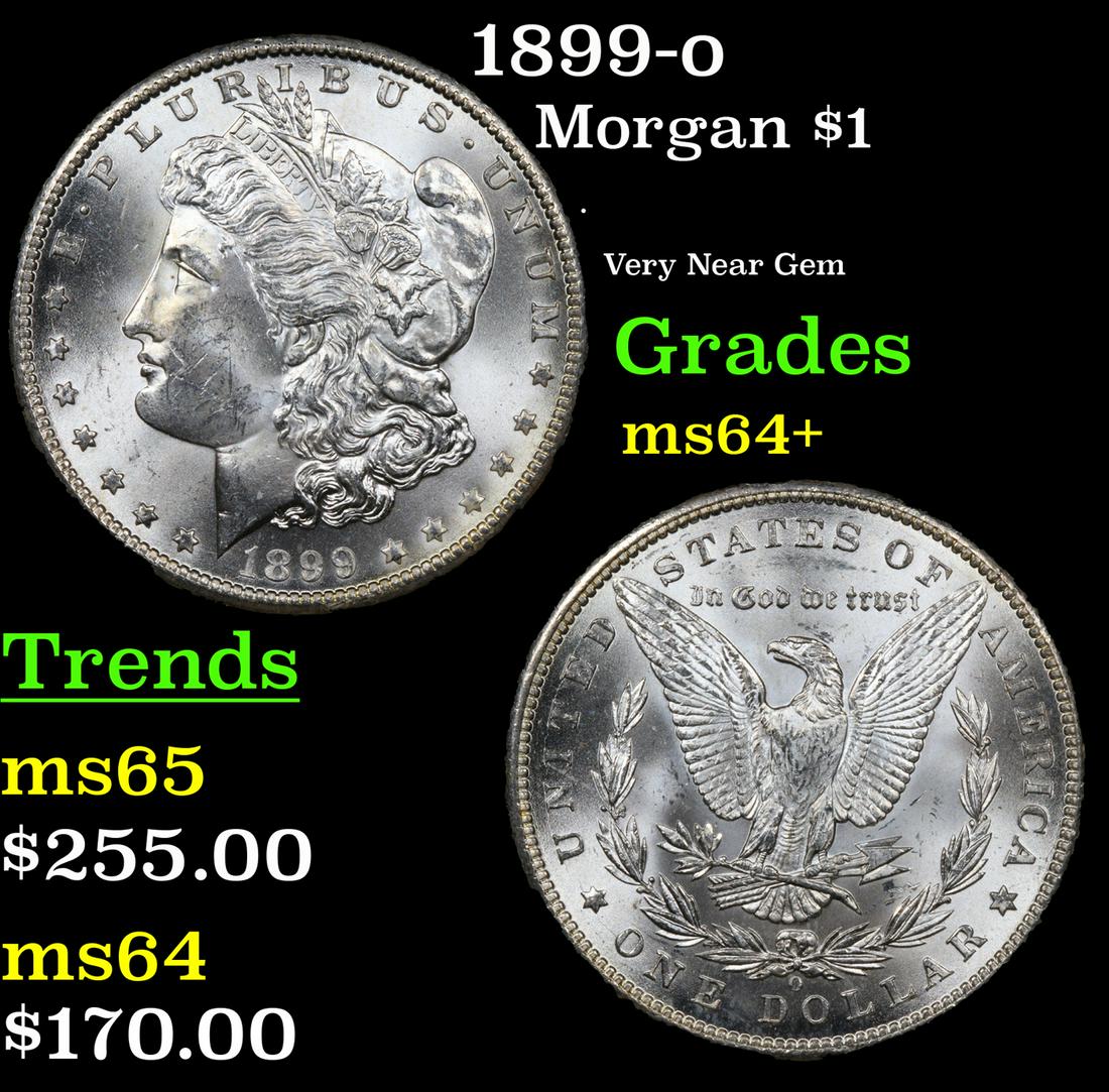 1899-o Morgan Dollar $1 Grades Choice+ Unc (1 of 3)