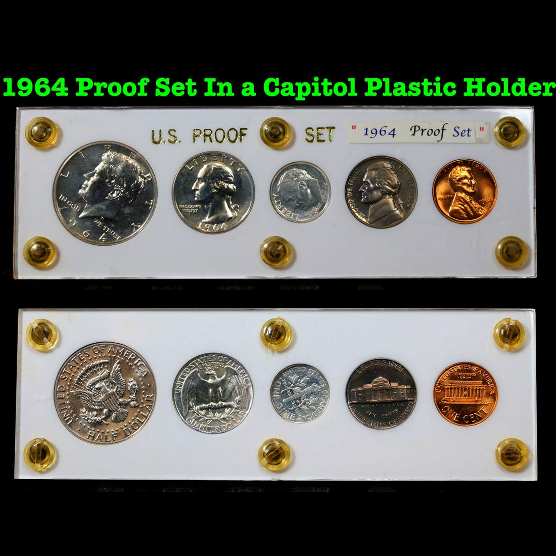 1964 Proof Set In a Capitol Plastic Holder (1 of 3)