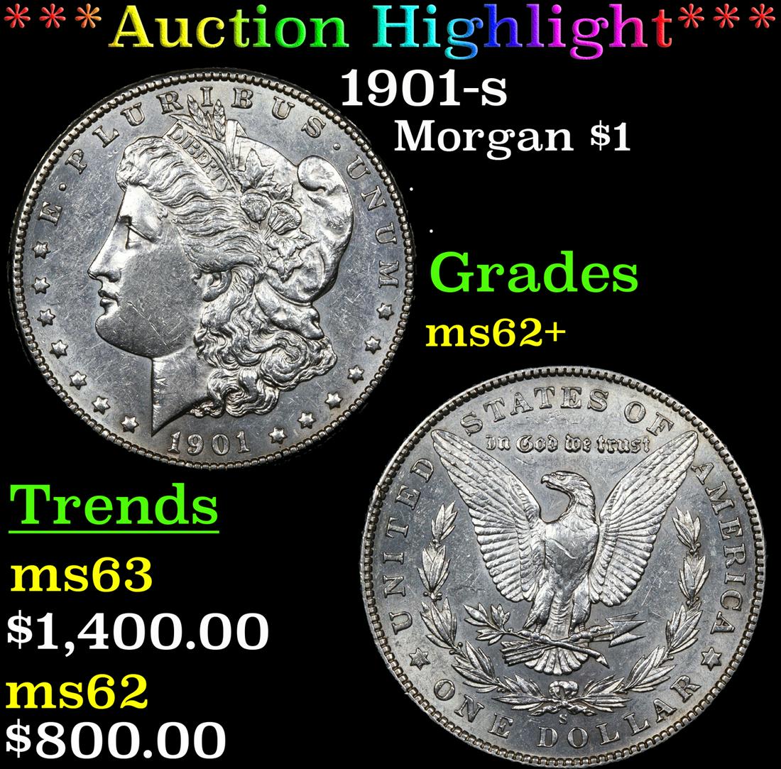 ***Auction Highlight*** 1901-s Morgan Dollar $1 Graded Select Unc By USCG (fc) (1 of 5)
