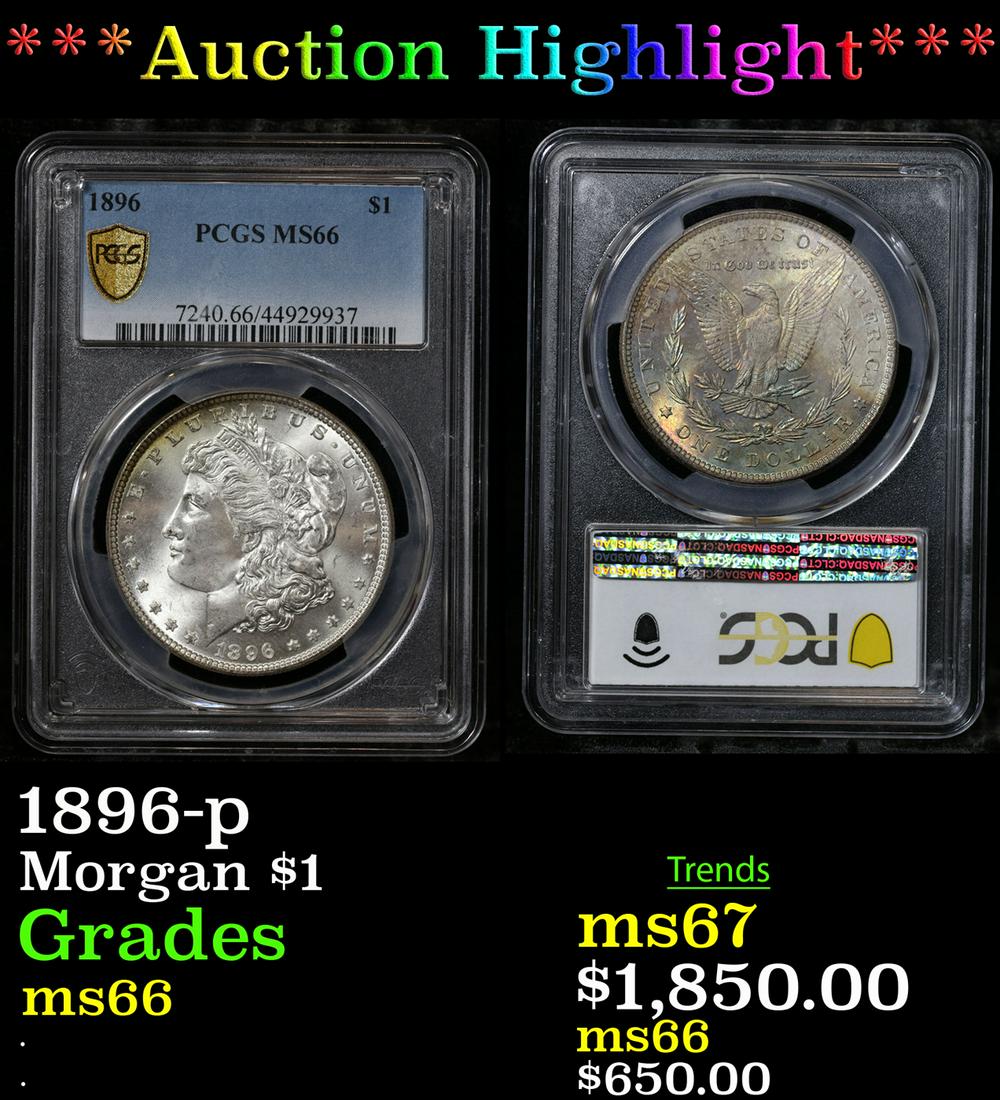 ***Auction Highlight*** PCGS 1896-p Morgan Dollar $1 Graded ms68 By PCGS (fc) (1 of 3)