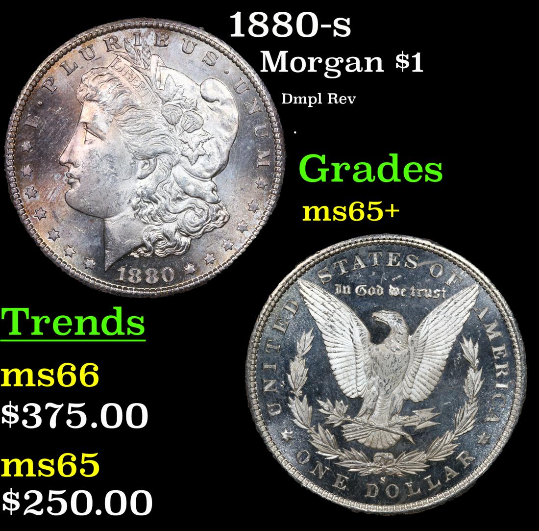 1880-s Morgan Dollar $1 Grades GEM+ Unc (1 of 7)