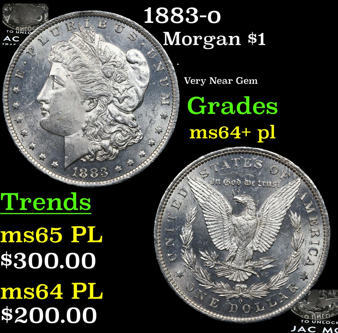 1883-o Morgan Dollar $1 Grades Choice Unc+ PL (1 of 3)