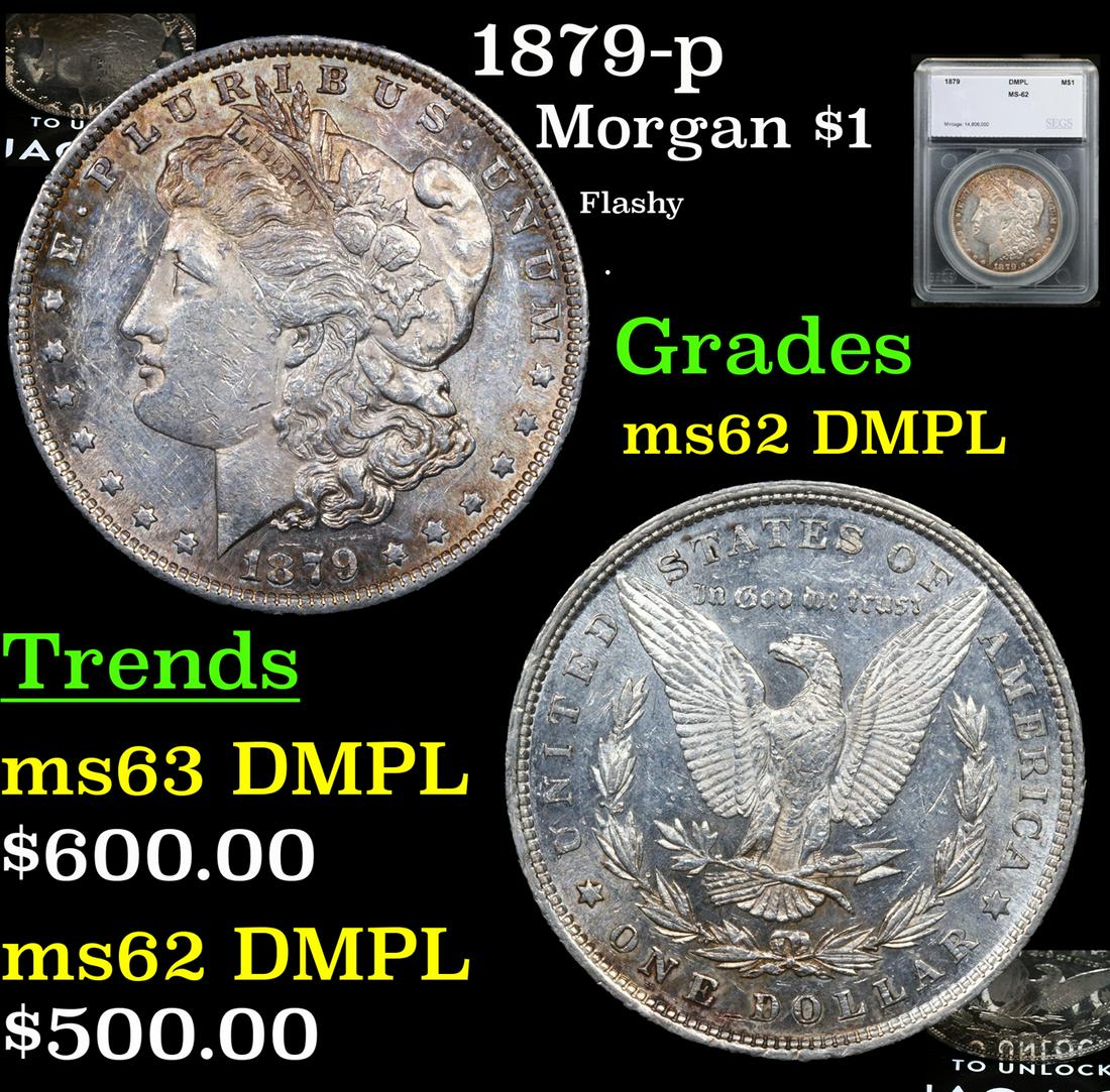1879-p Morgan Dollar $1 Grades Select Unc DMPL By SEGS (1 of 5)