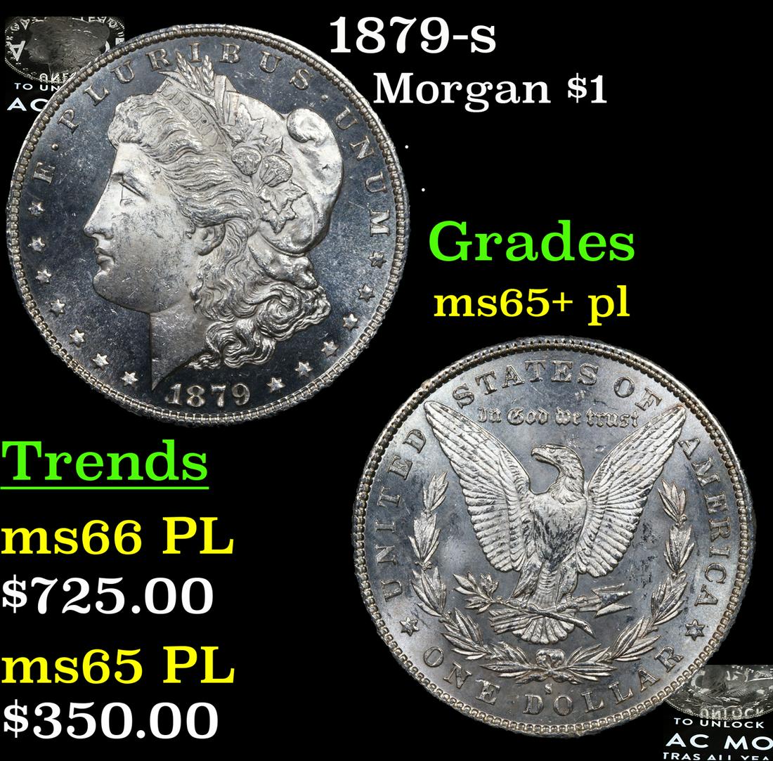 1879-s Morgan Dollar $1 Grades GEM+ PL (1 of 7)