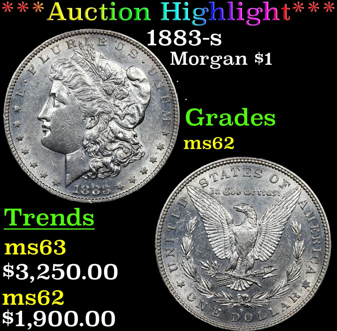***Auction Highlight*** 1883-s Morgan Dollar $1 Graded Select Unc By USCG (fc) (1 of 5)