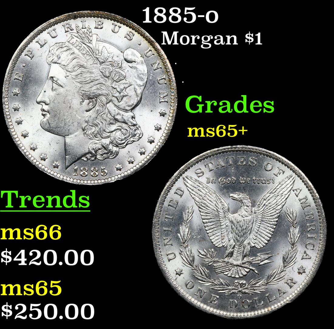 1885-o Morgan Dollar $1 Grades GEM+ Unc (1 of 3)