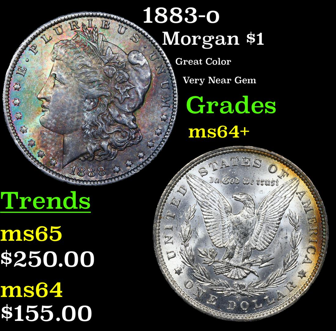 1888-o Morgan Dollar $1 Grades Choice+ Unc (1 of 3)