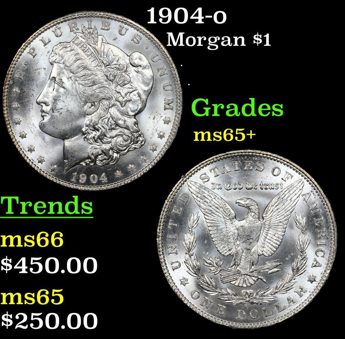 1904-o Morgan Dollar $1 Grades GEM+ Unc (1 of 3)