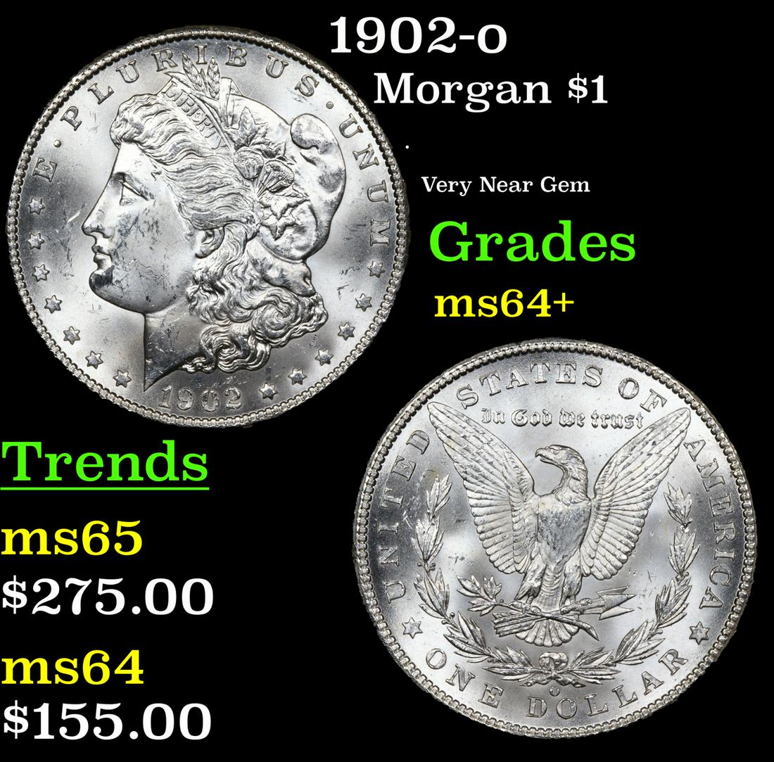 1902-o Morgan Dollar $1 Grades Choice+ Unc (1 of 3)