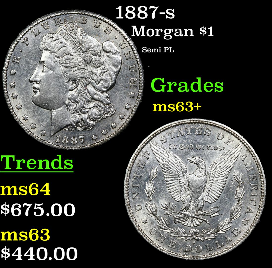 1887-s Morgan Dollar $1 Grades Select+ Unc (1 of 3)
