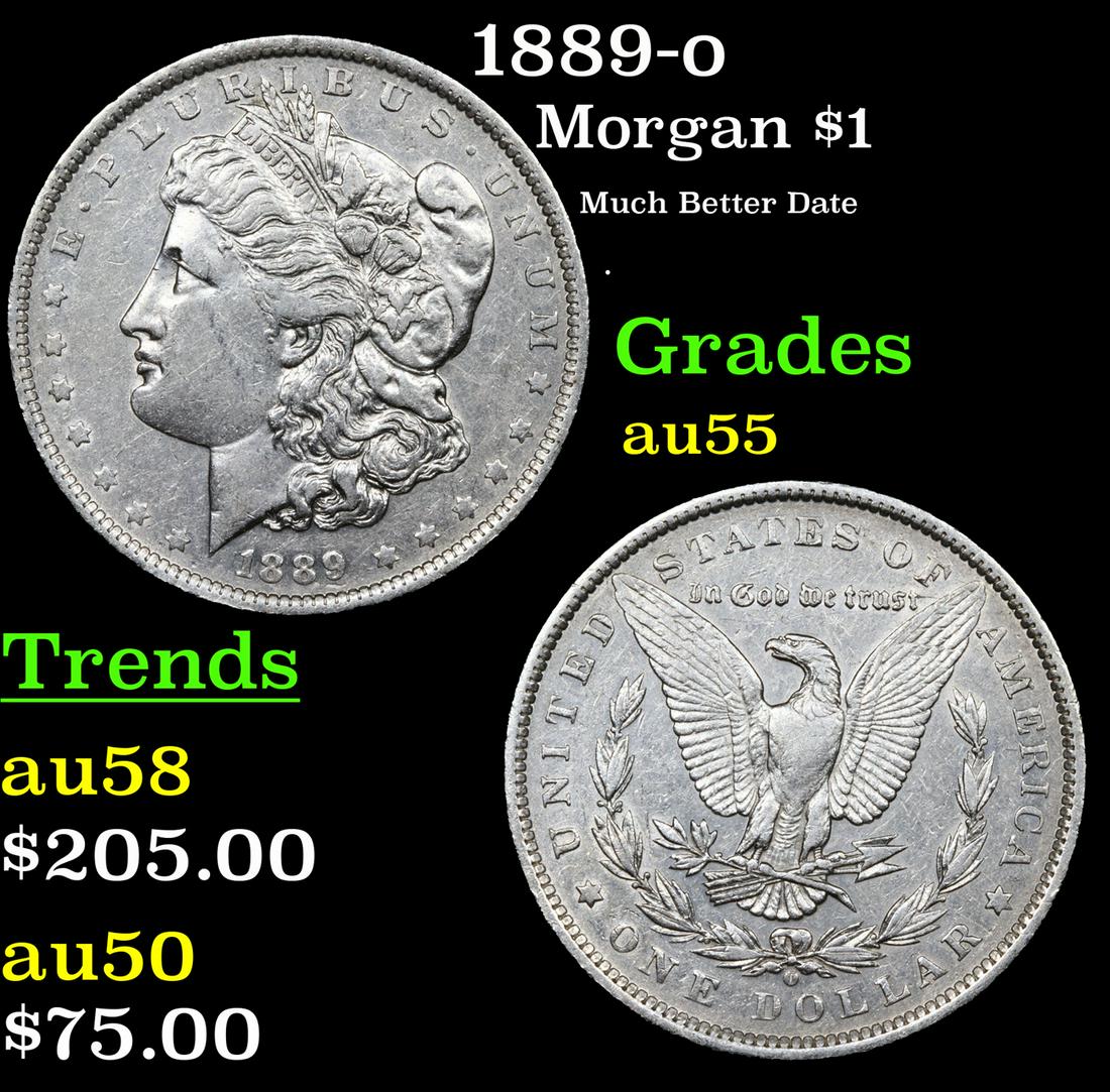 1889-o Morgan Dollar $1 Grades Choice AU (1 of 3)