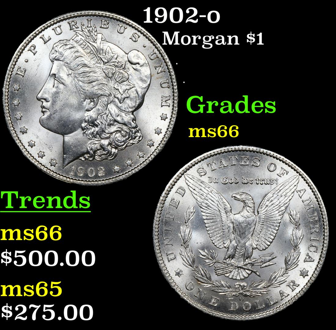 1902-o Morgan Dollar $1 Grades GEM+ Unc (1 of 3)