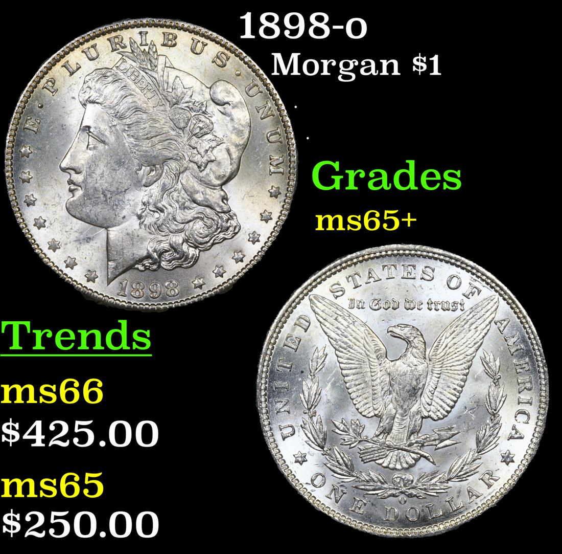 1898-o Morgan Dollar $1 Grades GEM+ Unc (1 of 3)