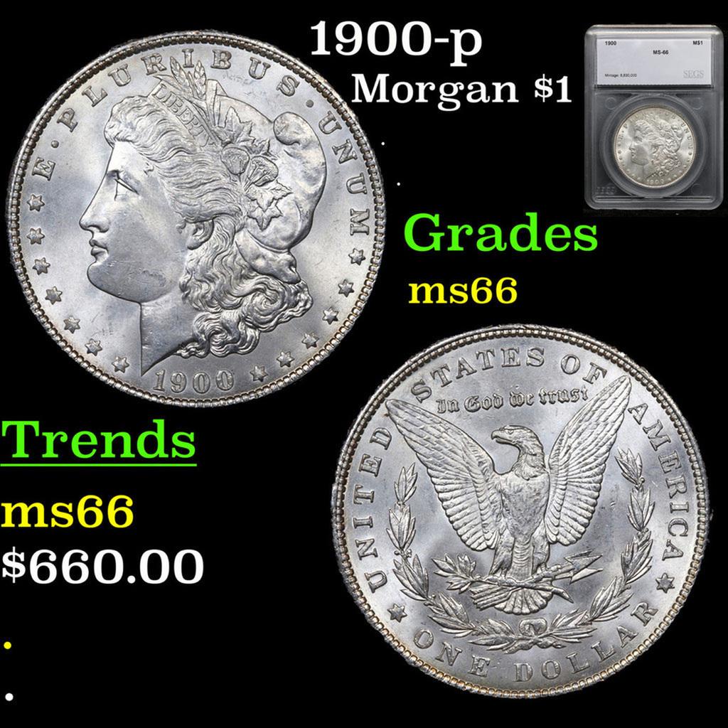1900-p Morgan Dollar 1 Grades ms66 by SEGS (1 of 4)