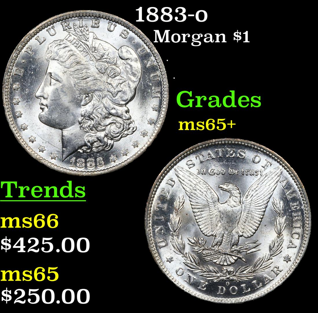 1883-o Morgan Dollar $1 Grades GEM+ Unc (1 of 3)