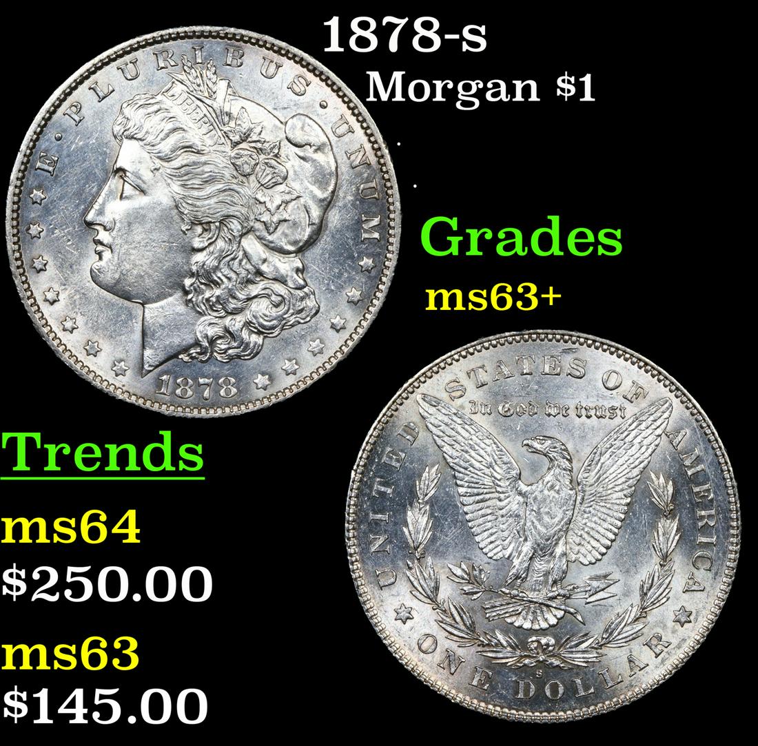 1878-s Morgan Dollar $1 Grades Select+ Unc (1 of 3)