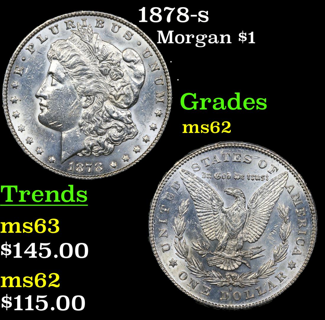 1878-s Morgan Dollar $1 Grades Select Unc (1 of 3)