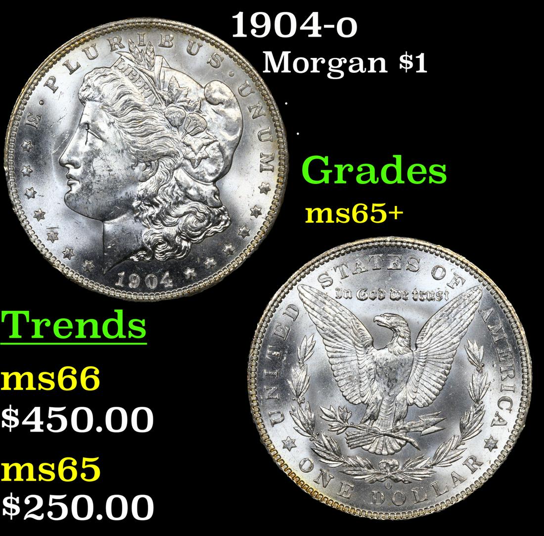 1904-o Morgan Dollar $1 Grades GEM+ Unc (1 of 3)