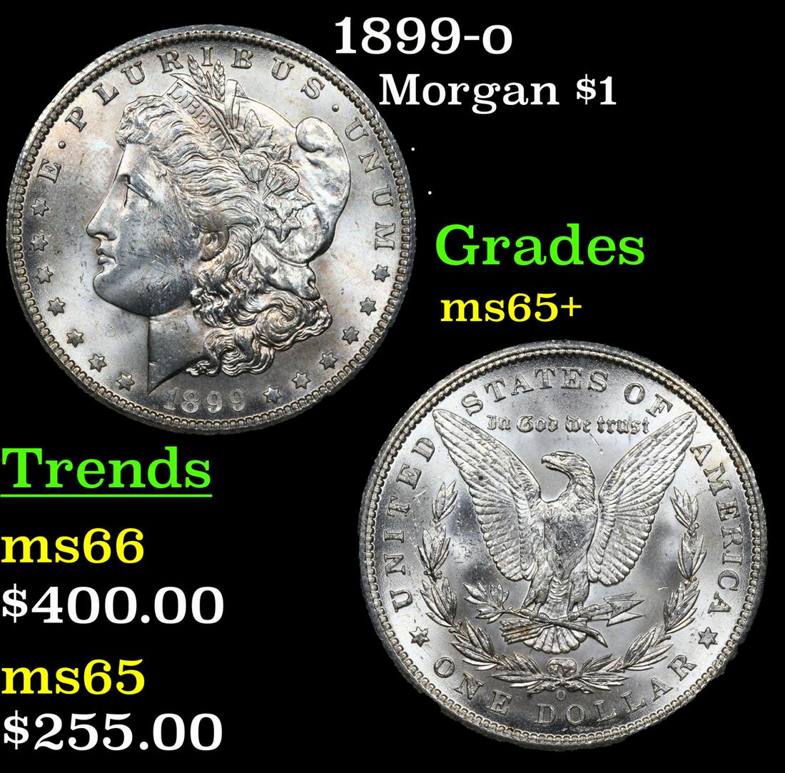 1899-o Morgan Dollar $1 Grades GEM+ Unc (1 of 3)