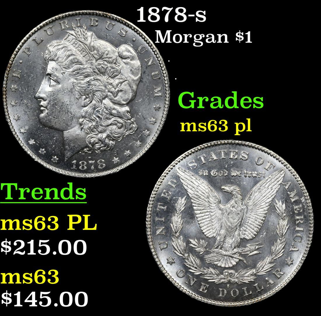 1878-s Morgan Dollar $1 Grades Select Unc PL (1 of 7)