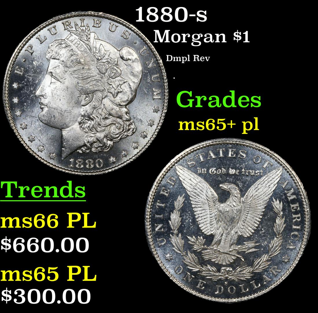 1880-s Morgan Dollar $1 Grades GEM+ PL (1 of 7)