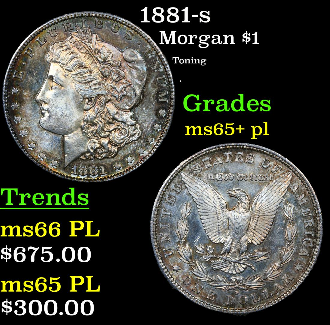 1881-s Morgan Dollar $1 Grades GEM+ PL (1 of 7)