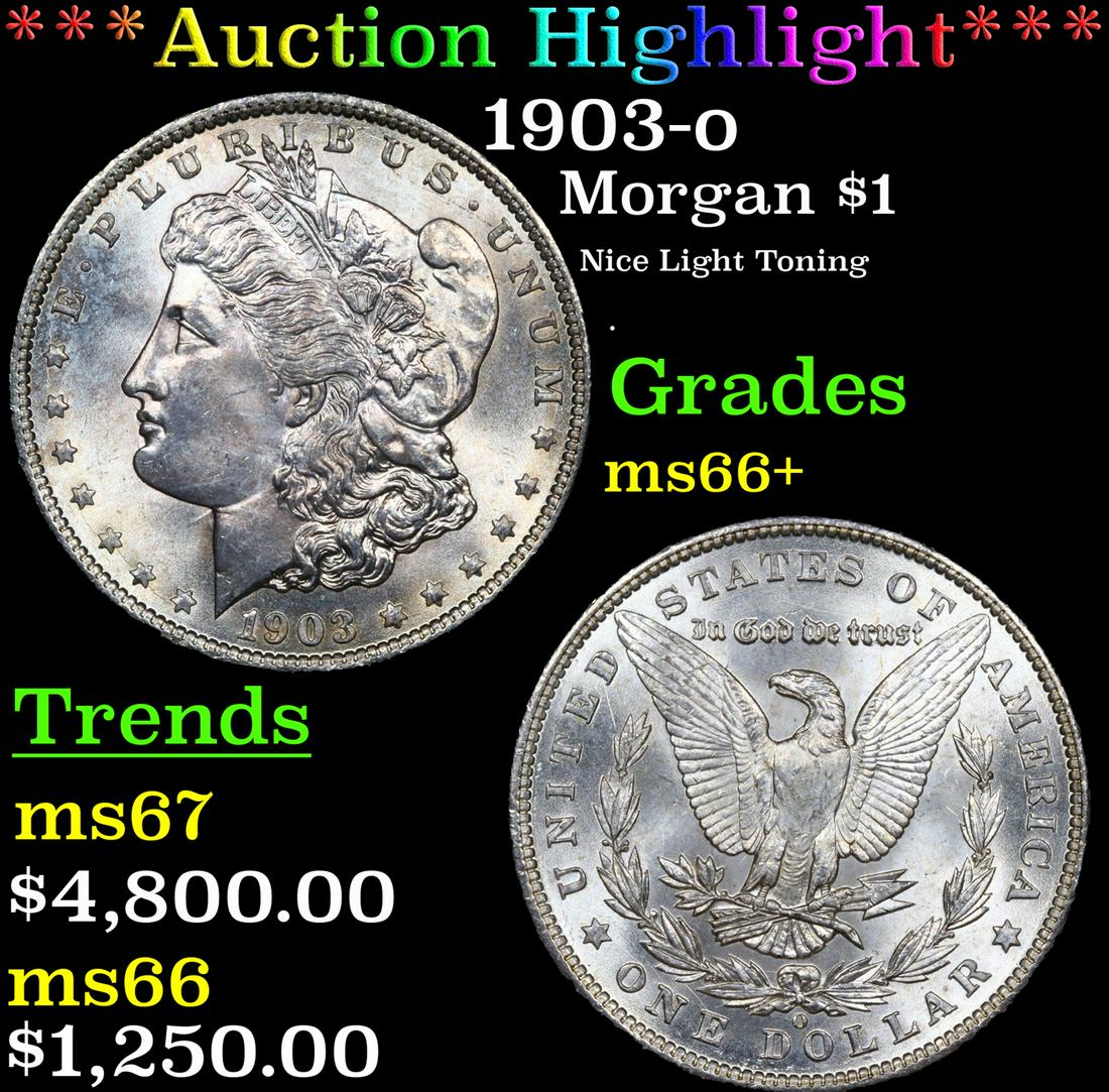 ***Auction Highlight*** 1903-o Morgan Dollar $1 Graded ms66+ By SEGS (fc) (1 of 5)