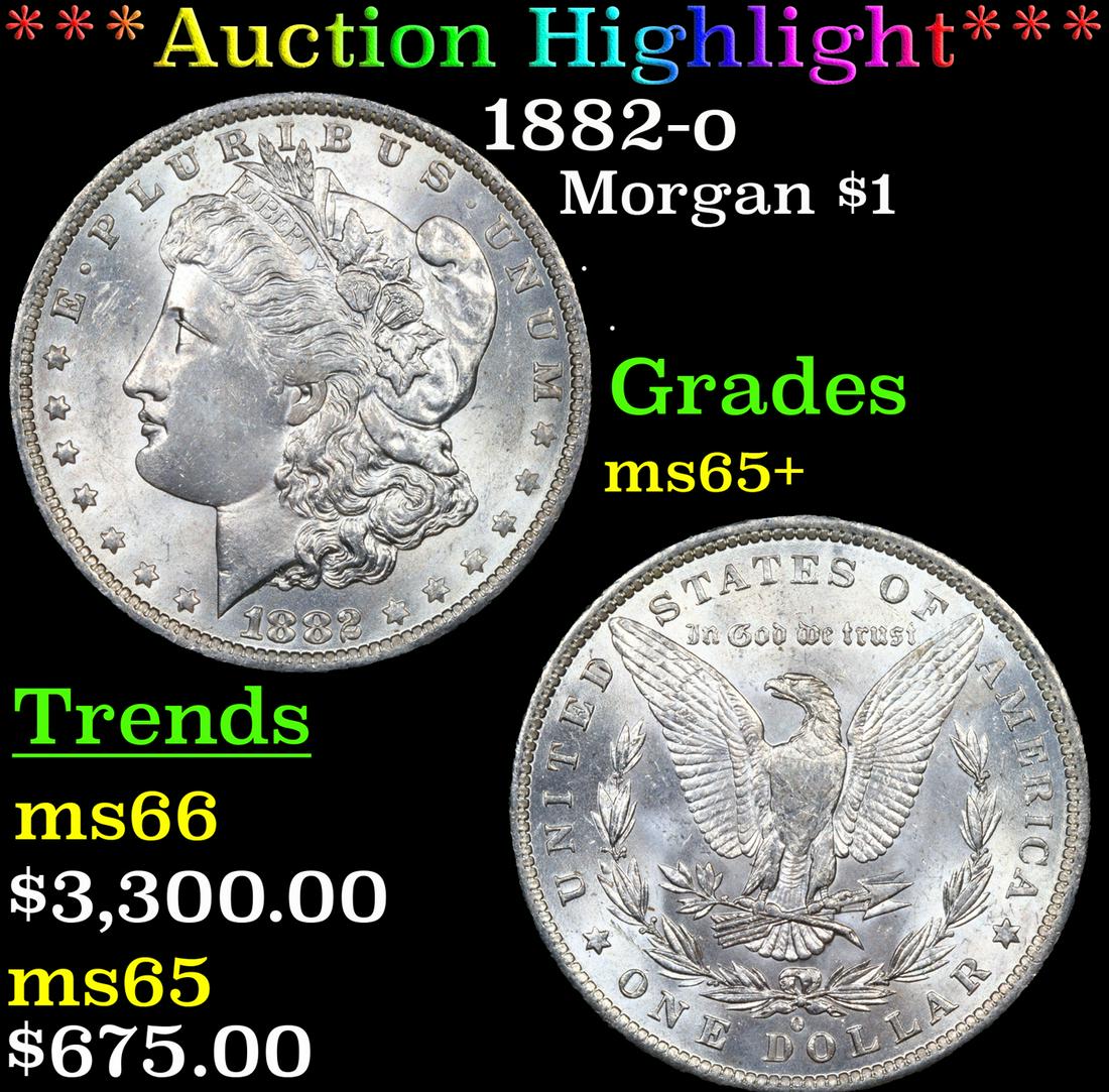 ***Auction Highlight*** 1882-o Morgan Dollar $1 Graded ms65+ By SEGS (fc) (1 of 5)