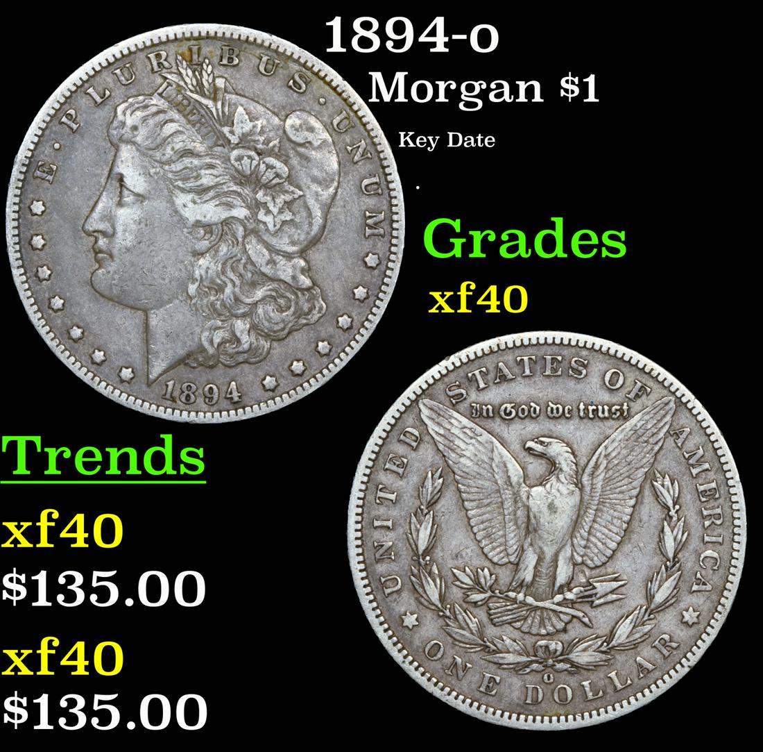 1894-o Morgan Dollar $1 Grades xf (1 of 3)