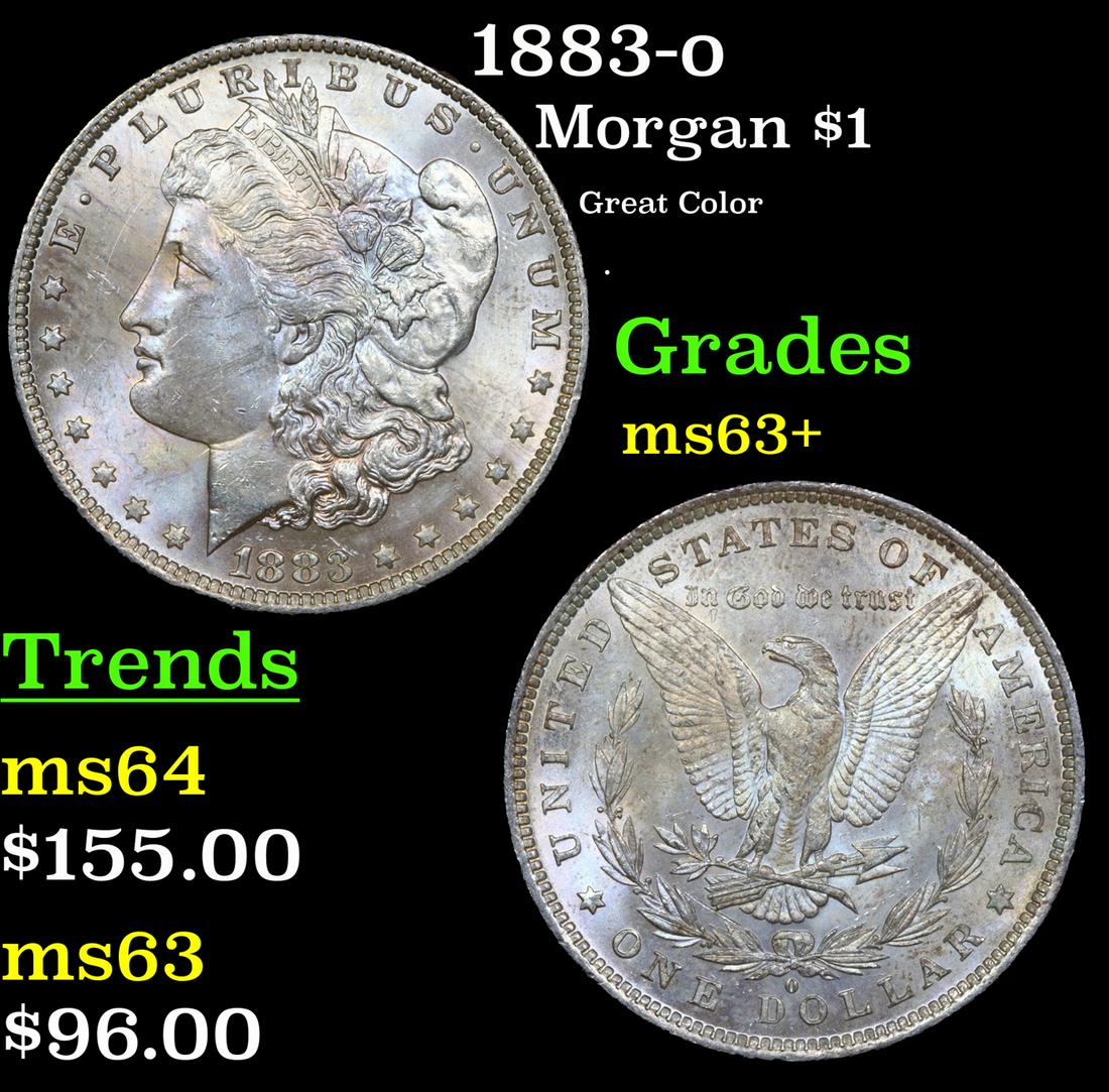 1883-o Morgan Dollar $1 Grades Select+ Unc (1 of 3)
