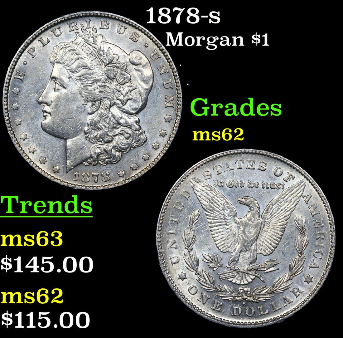 1878-s Morgan Dollar $1 Grades Select Unc (1 of 3)