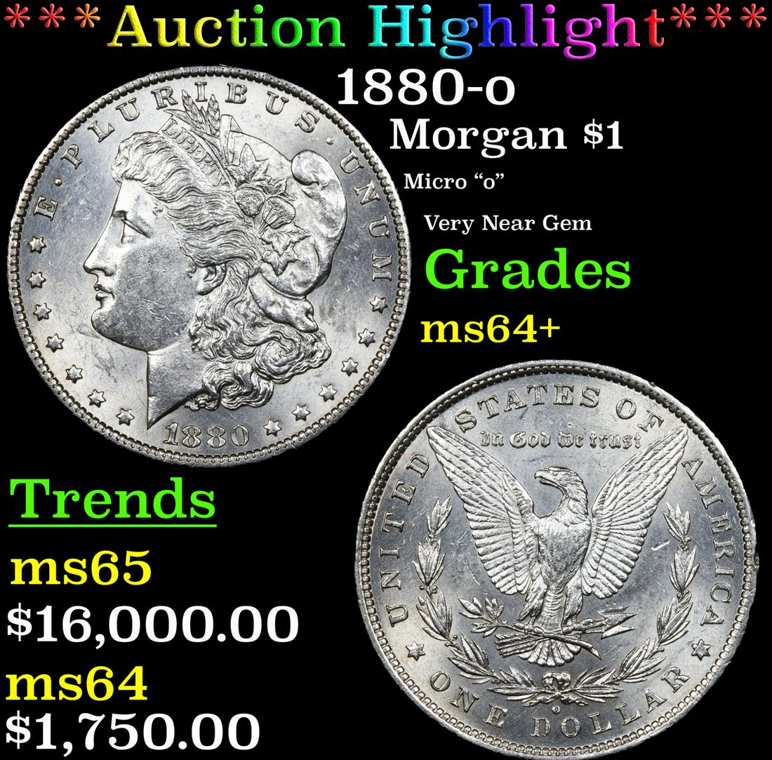 ***Auction Highlight*** 1880-o Morgan Dollar $1 Graded Choice+ Unc By USCG (fc) (1 of 5)