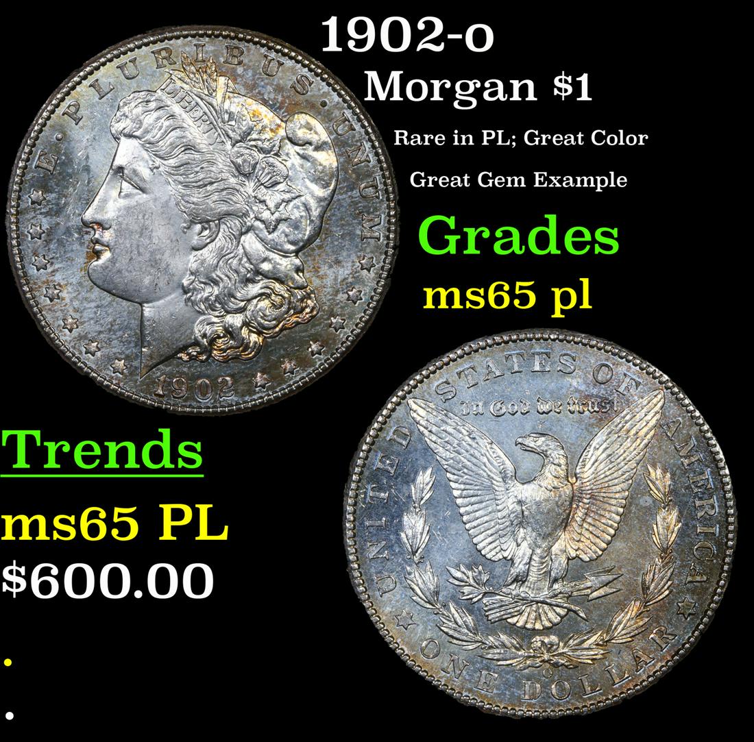 1902-o Morgan Dollar $1 Graded ms65 pl By SEGS (1 of 7)