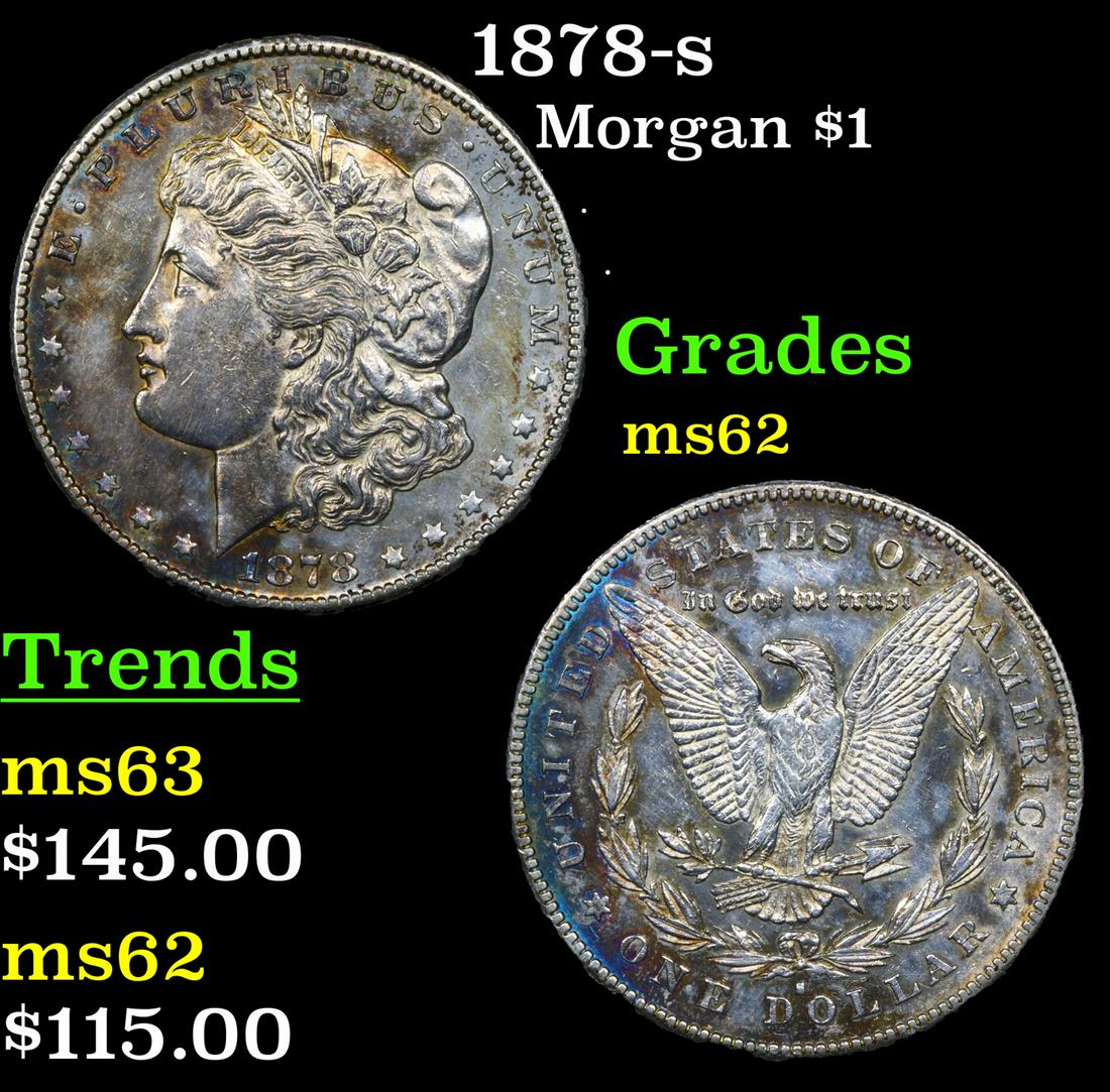 1878-s Morgan Dollar $1 Grades Select Unc (1 of 3)