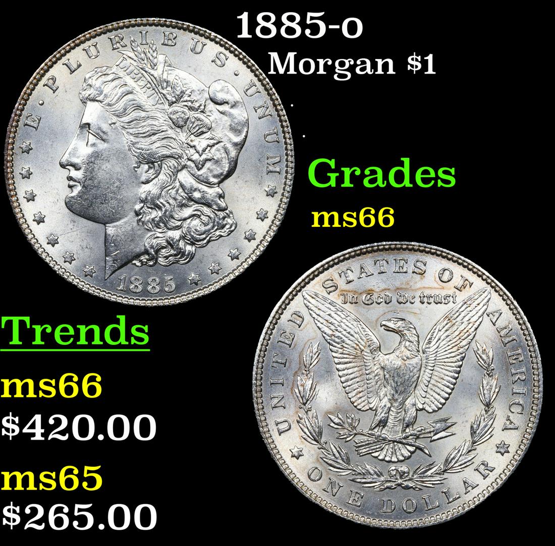1885-p Morgan Dollar $1 Grades GEM+ Unc (1 of 3)