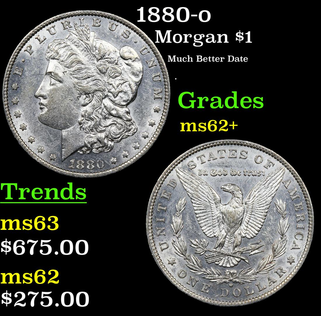1880-o Morgan Dollar $1 Grades Select Unc (1 of 3)