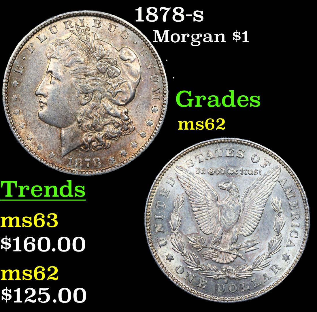 1878-s Morgan Dollar $1 Grades Select Unc (1 of 3)