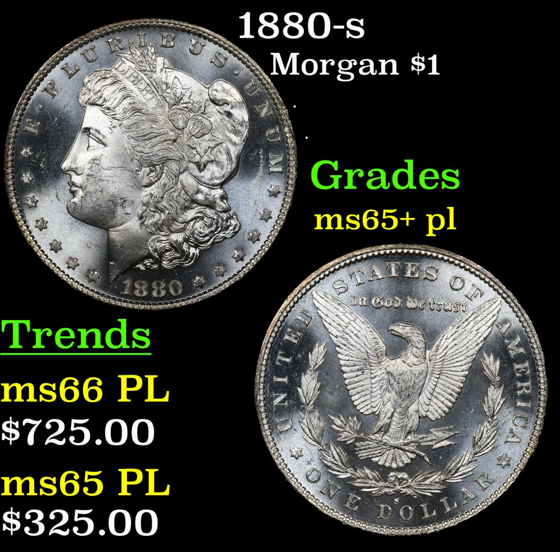 1880-s Morgan Dollar $1 Grades GEM+ PL (1 of 7)