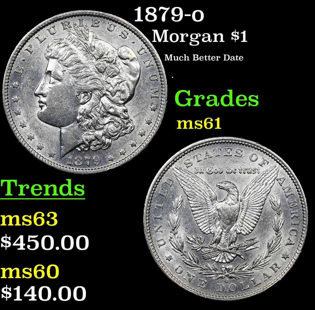 1879-o Morgan Dollar $1 Grades BU+ (1 of 3)