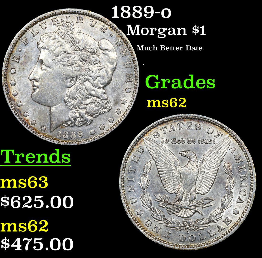 1889-o Morgan Dollar $1 Grades Select Unc (1 of 3)