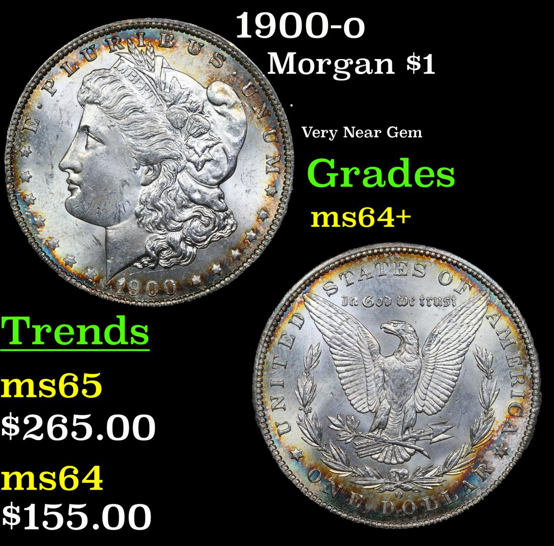 1900-o Morgan Dollar $1 Grades Choice+ Unc (1 of 3)