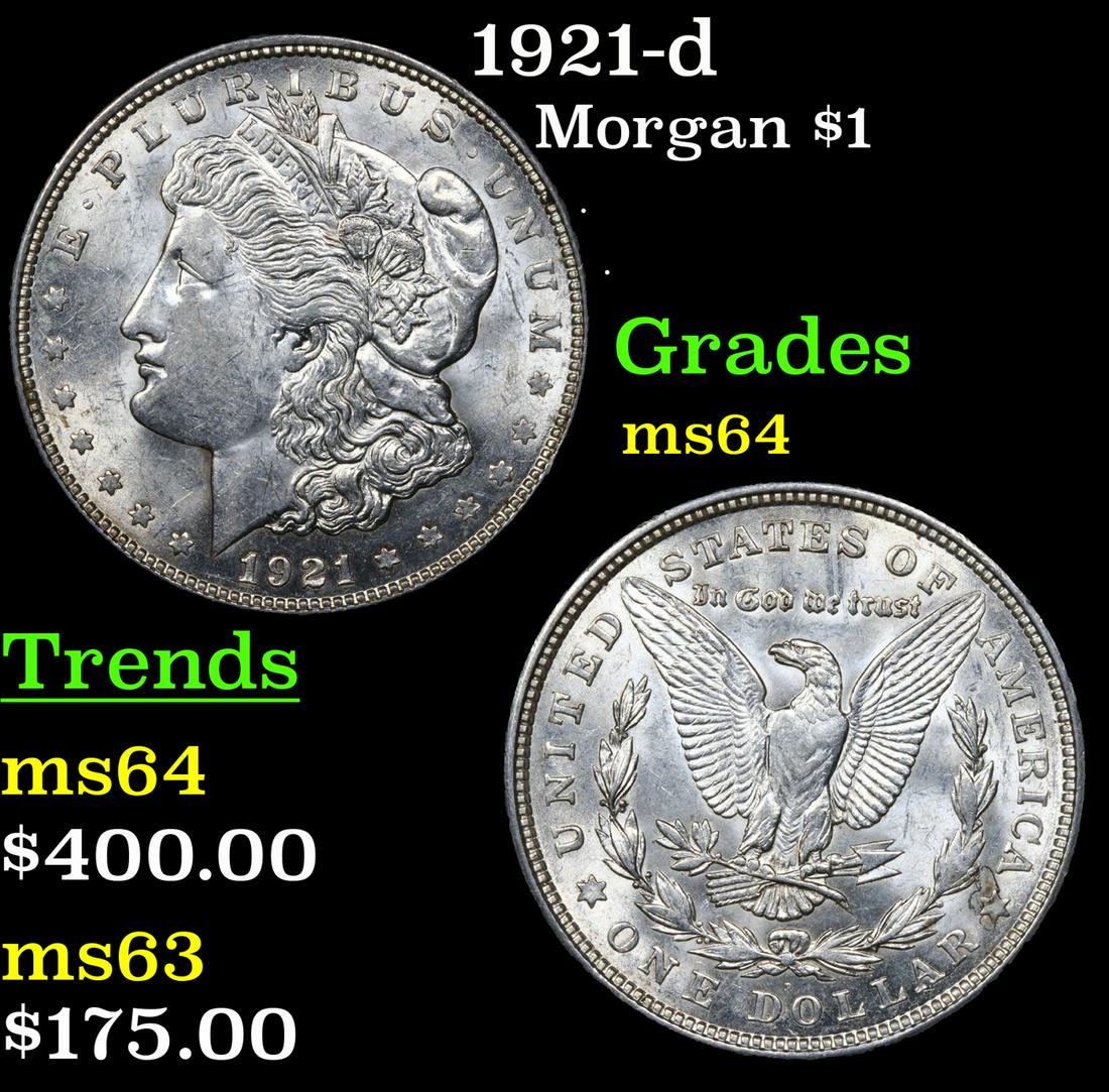 1921-d Morgan Dollar $1 Grades Choice Unc (1 of 3)