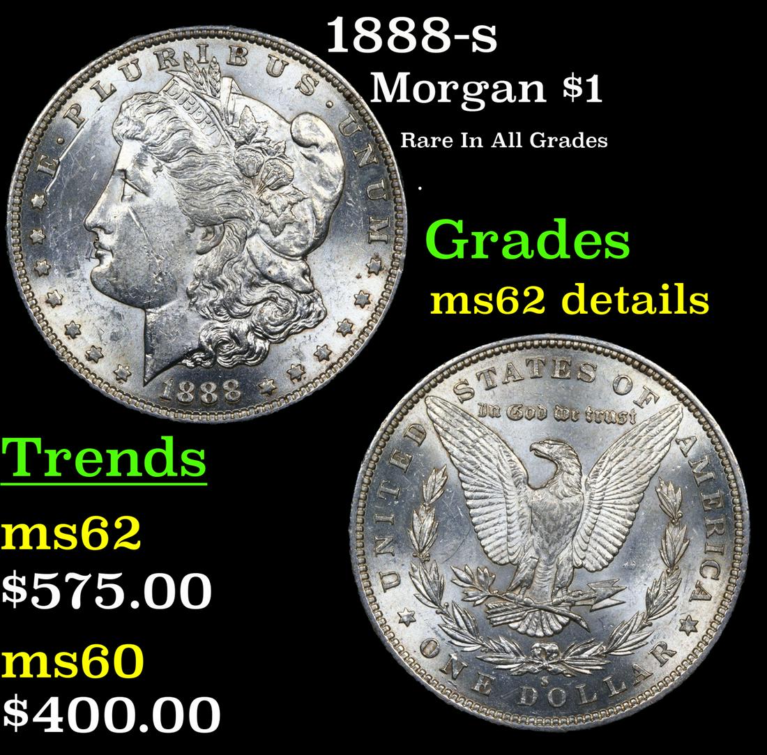 1888-s Morgan Dollar $1 Graded ms62 details By SEGS (1 of 5)