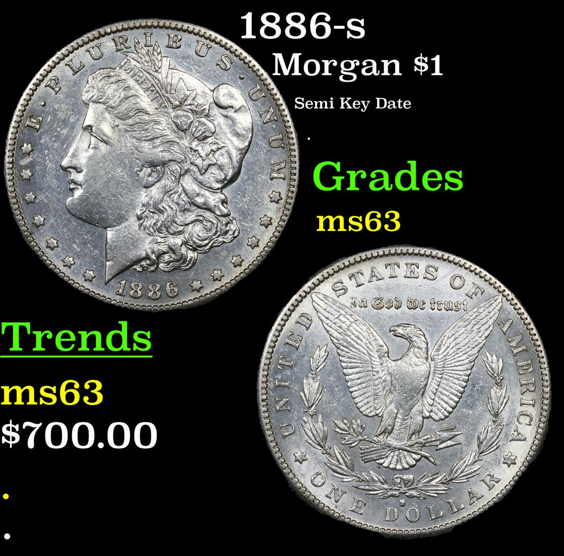 1886-s Morgan Dollar $1 Grades Select Unc (1 of 3)