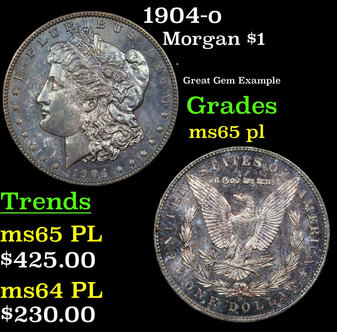 1904-o Morgan Dollar $1 Grades GEM Unc PL (1 of 7)