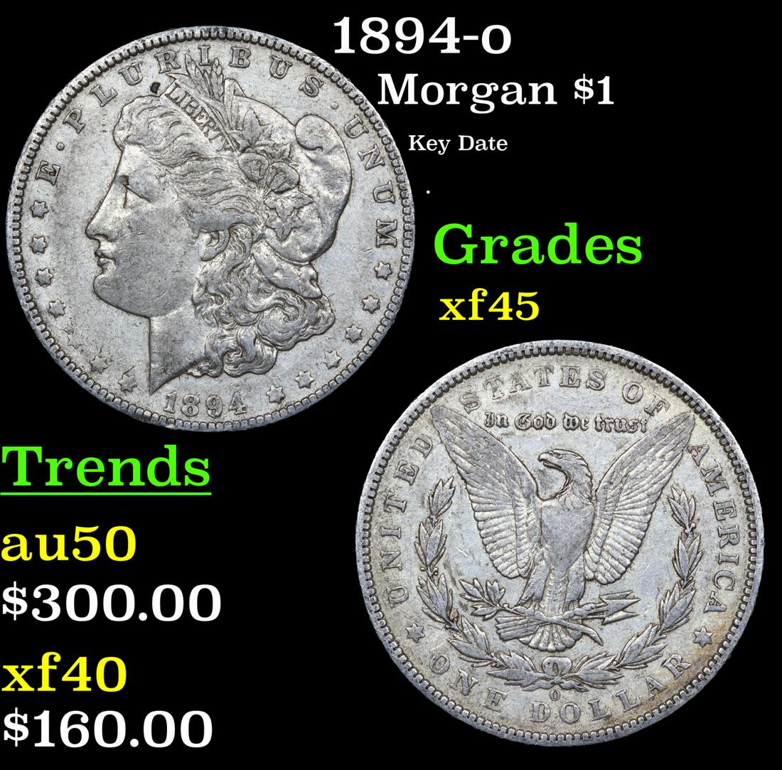 1894-o Morgan Dollar $1 Grades xf+ (1 of 3)