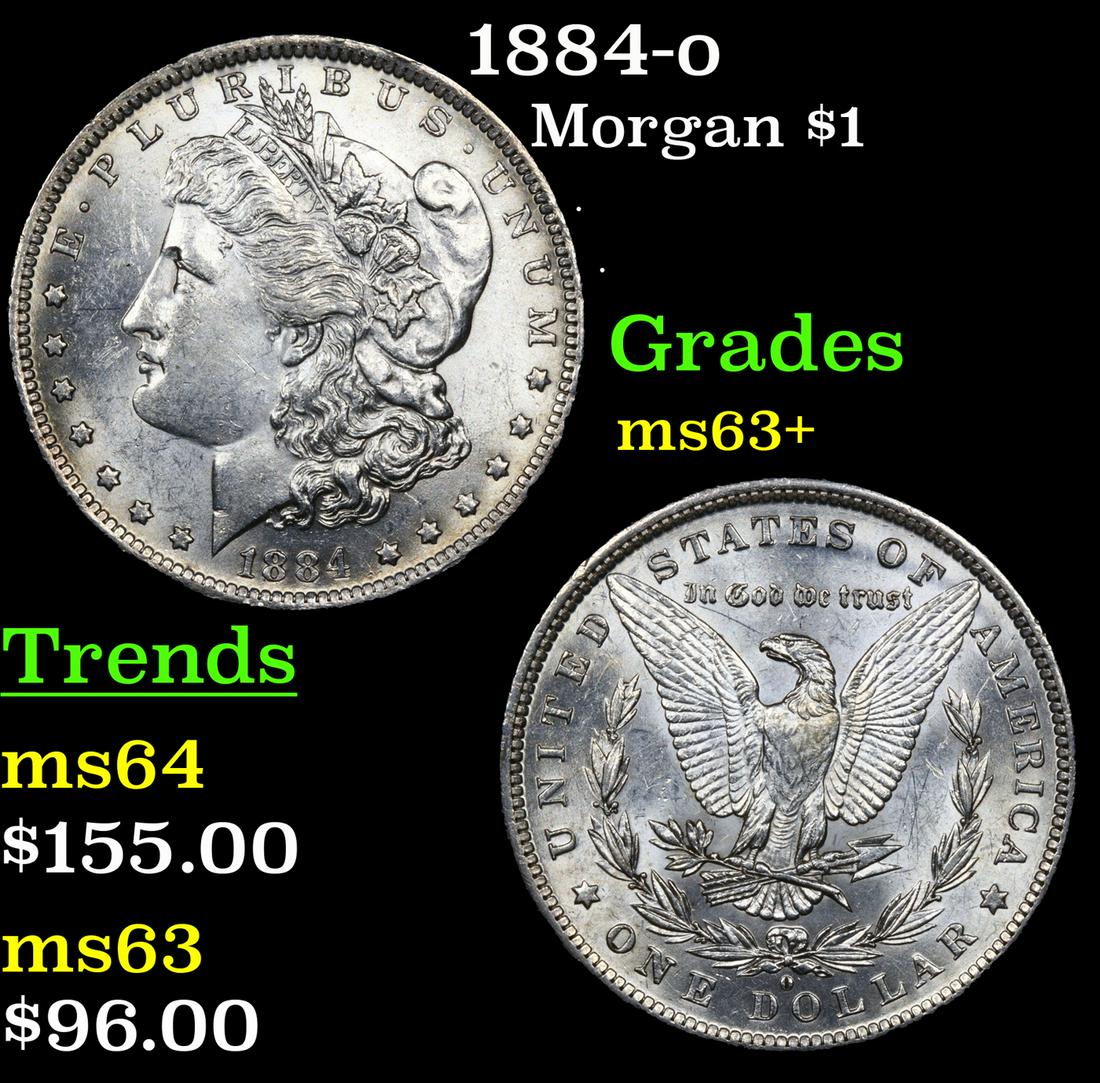 1884-o Morgan Dollar $1 Grades Select+ Unc (1 of 3)